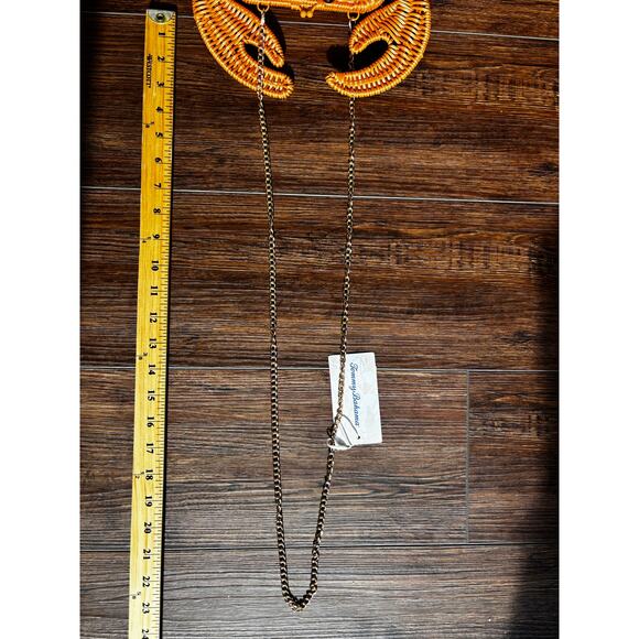 NWT Tommy Bahama Womens woven CrabShaped Wicker Handbag TikTok viral Coastal Fun - Picture 12 of 17